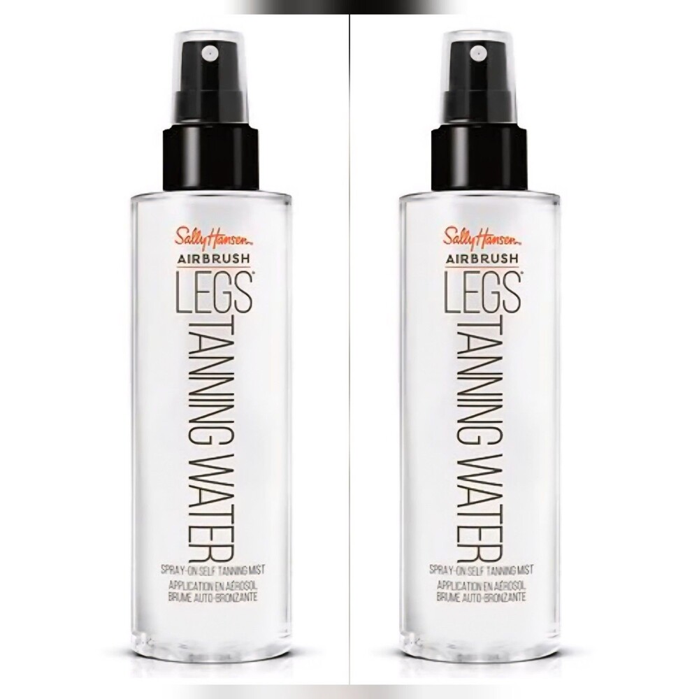 2 Pack Sally Hansen Airbrush Legs Tanning Water, 6.7 fl oz Spray Tan Self Tanner